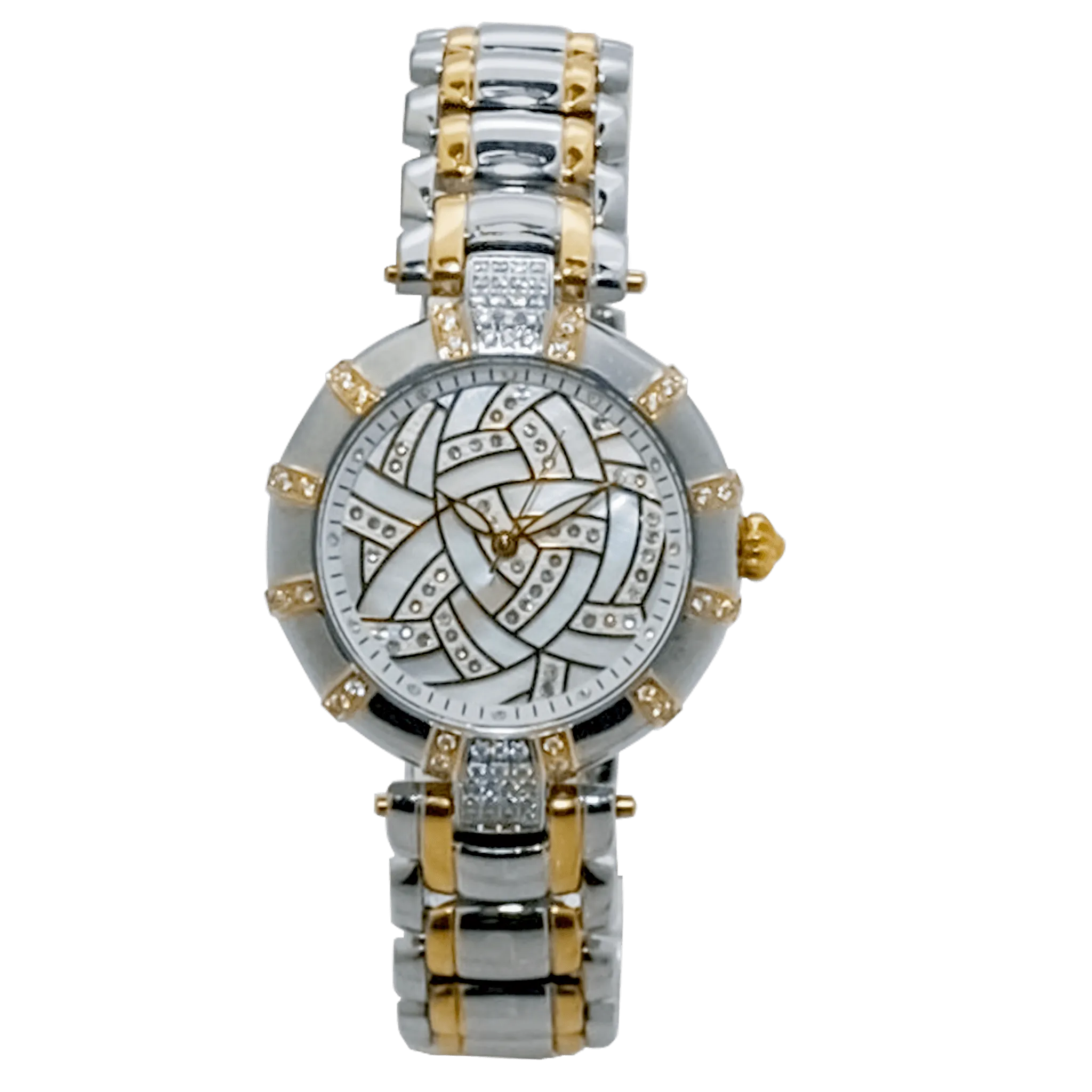 Croton Women’s Silvertone Quartz Crystal Accented Bracelet Watch