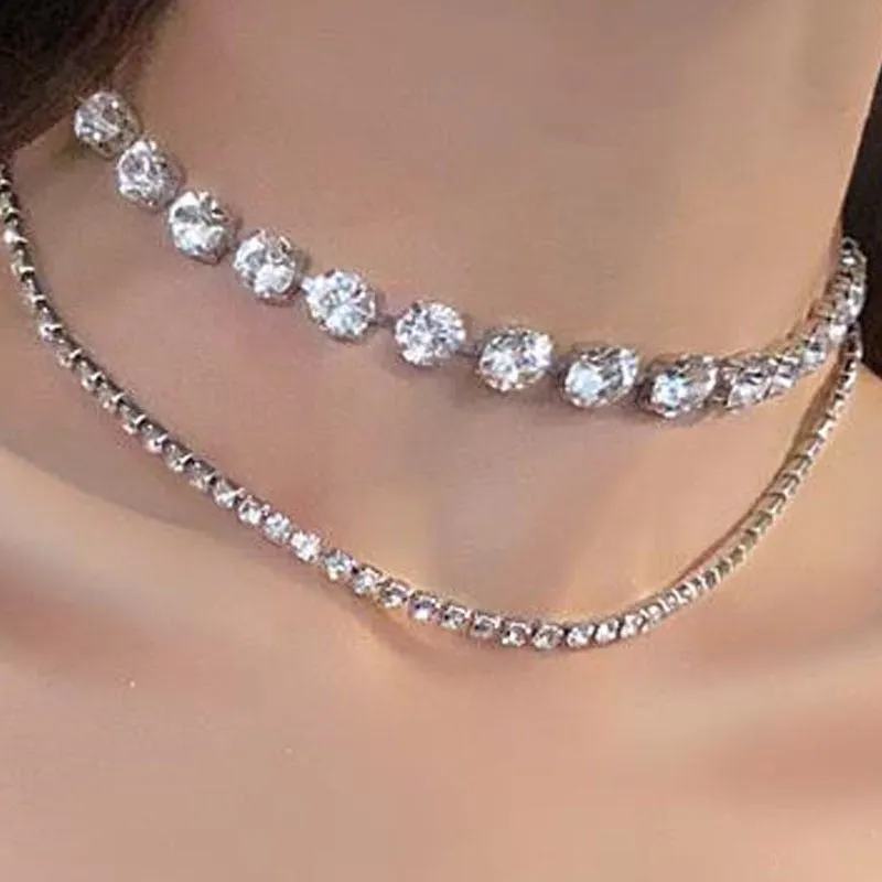 Crystal Rhinestone Bow Pendant Choker Necklace and Other Styles -Gifts For Any Occasion-Bridesmaids-Wedding Accessories