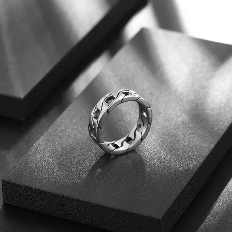 Cuban Silver Ring