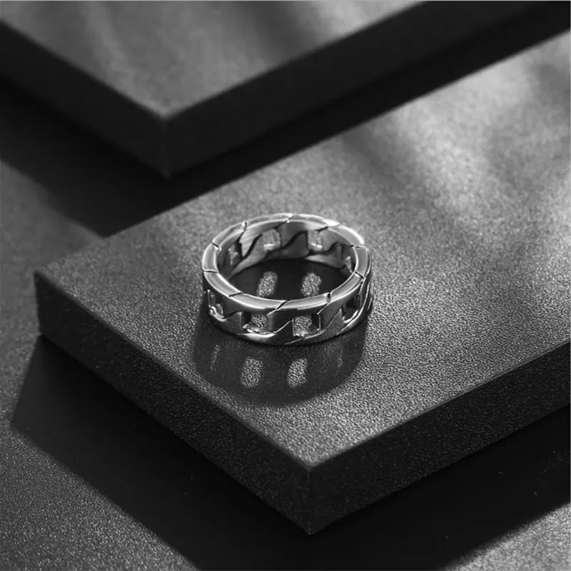 Cuban Silver Ring