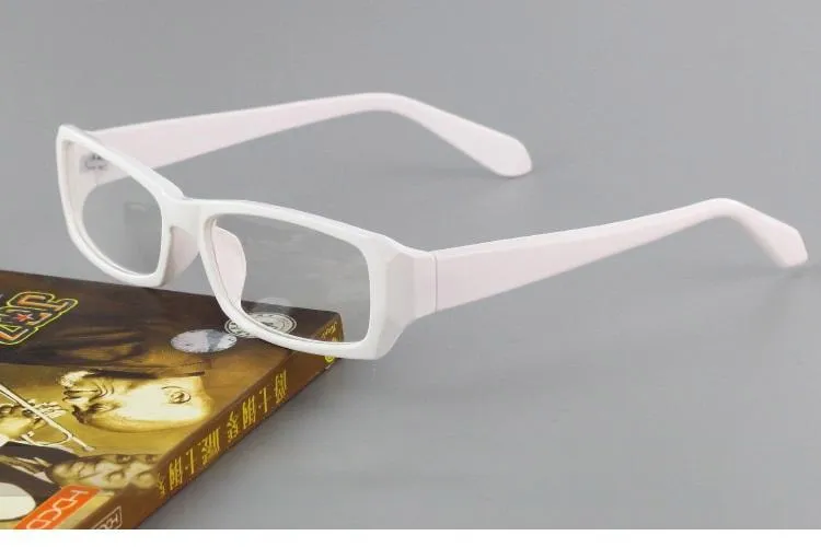 Cubojue Unisex Full Rim Rectangle Tr 90 Titanium Myopia Reading Glasses 2819