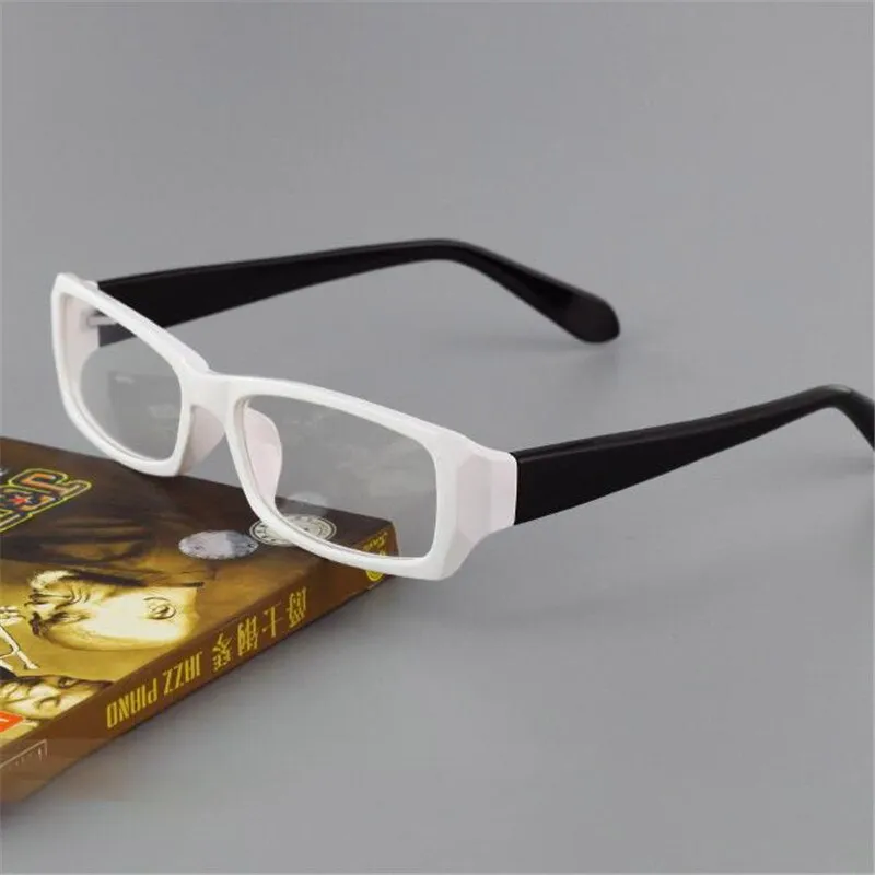 Cubojue Unisex Full Rim Rectangle Tr 90 Titanium Myopia Reading Glasses 2819