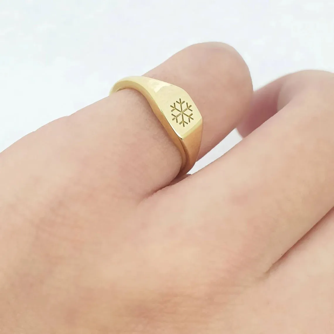 Custom Snowflake Ring