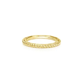 Dainty Stackable Rope Design Ring