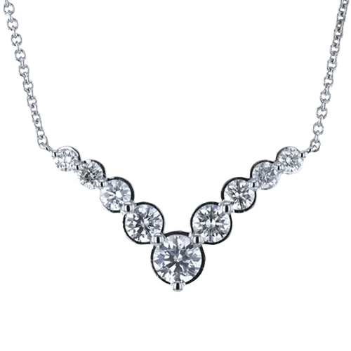 Diamond "V" Necklace