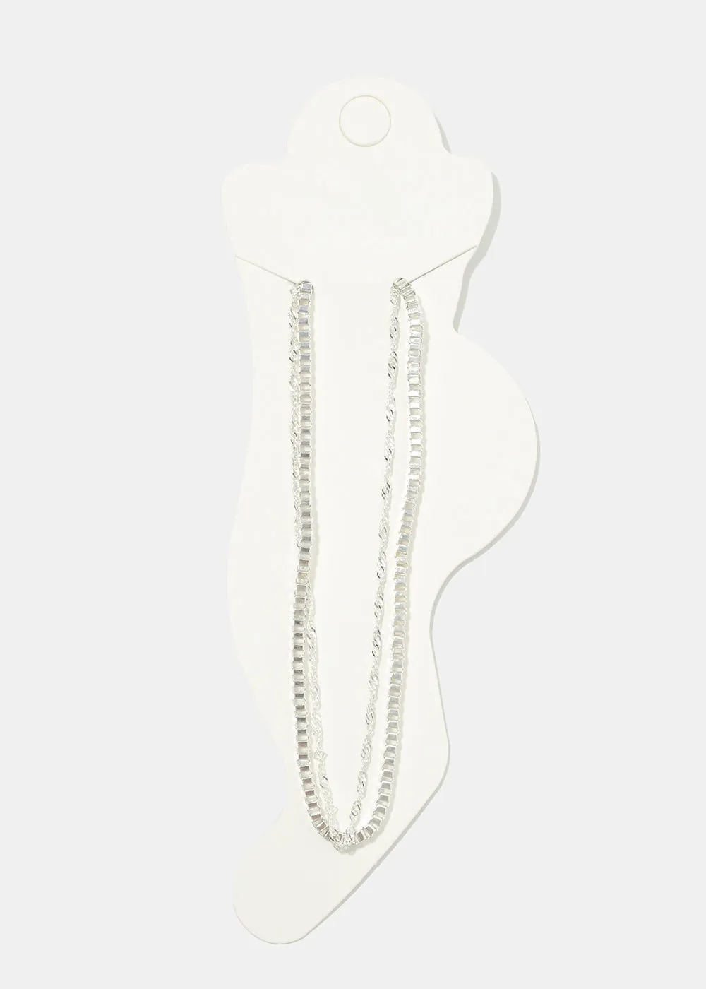 Double Layered Chain Anklet