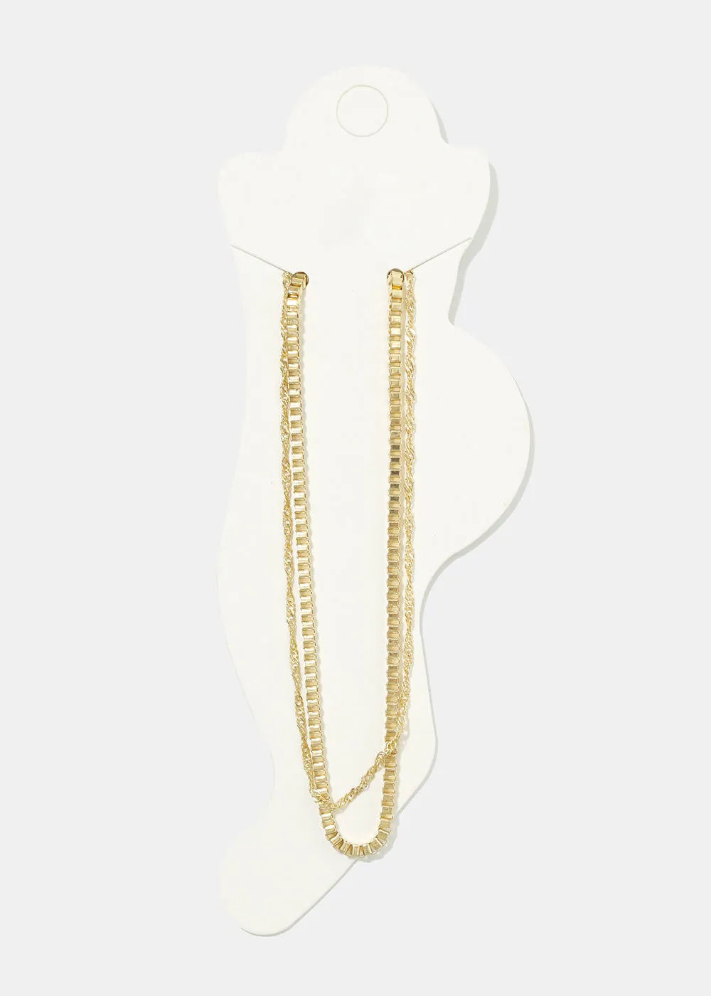Double Layered Chain Anklet