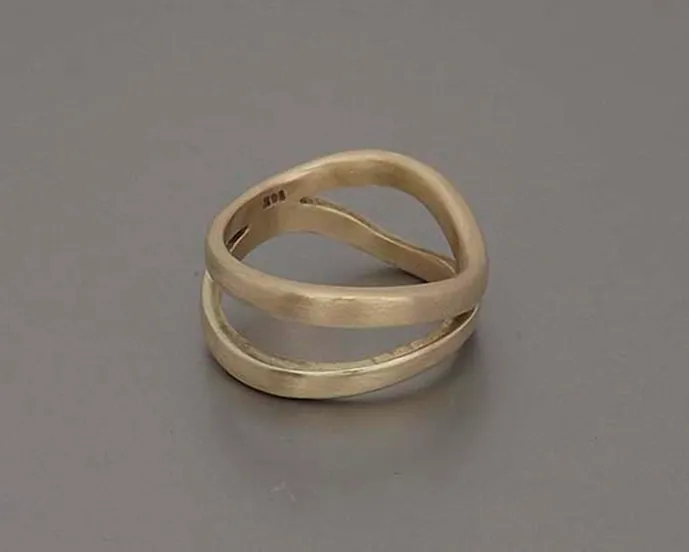 Double Wave Gold Ring