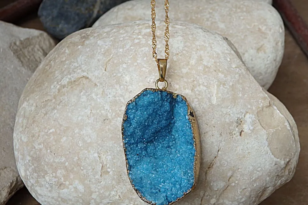 Druzy necklace
