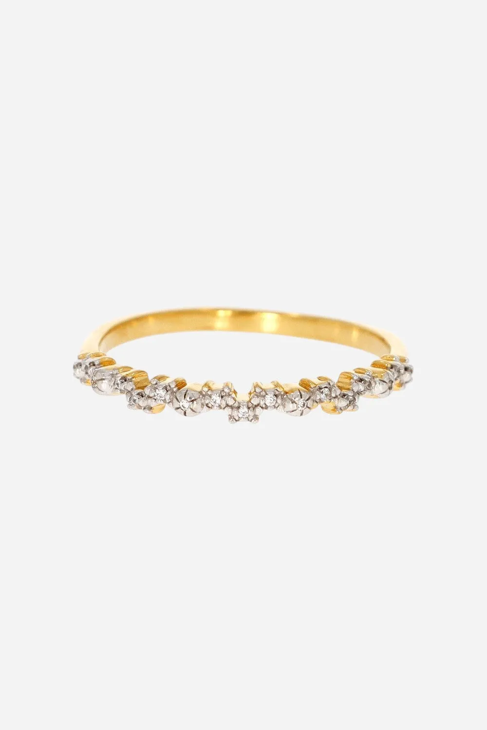 Ella Stein Shine Bright Stackable Ring in Gold Size 5