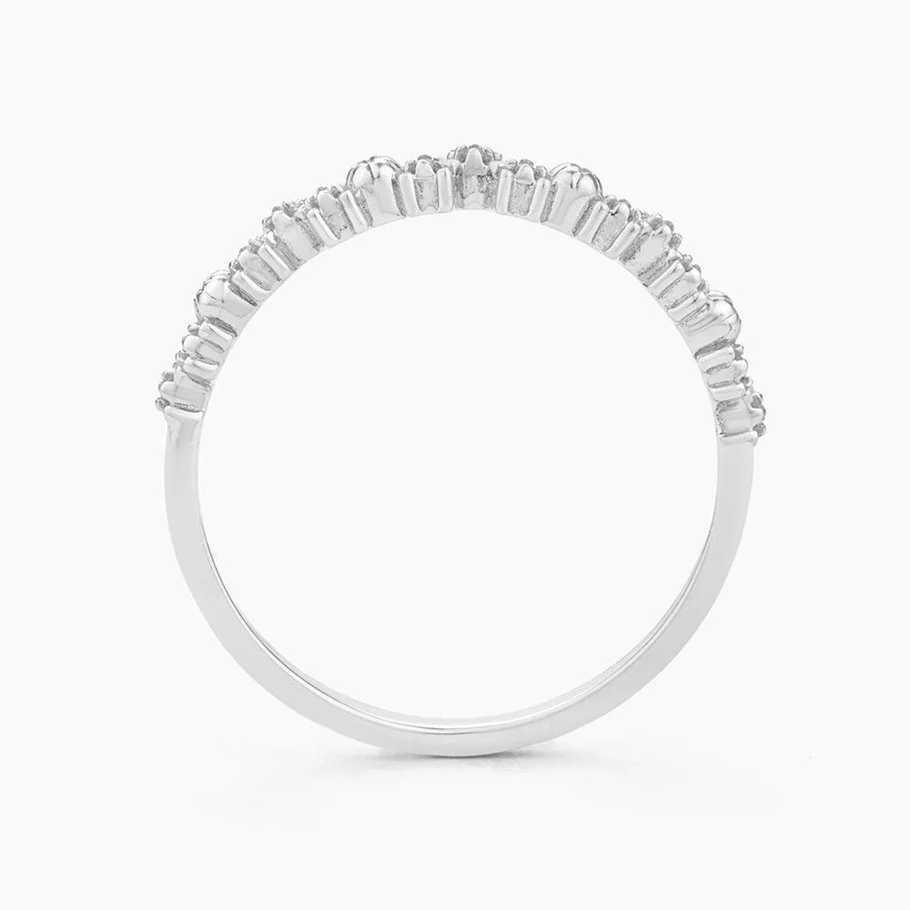 Ella Stein Shine Bright Stackable Ring in Sterling Silver - Size 7