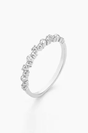 Ella Stein Shine Bright Stackable Ring in Sterling Silver - Size 7