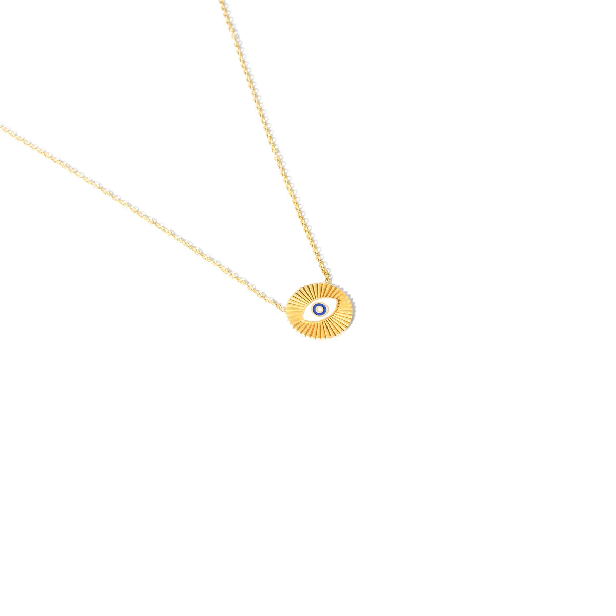 Enamel Eye Necklace