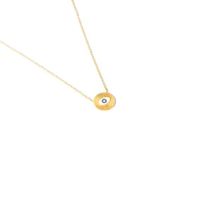 Enamel Eye Necklace