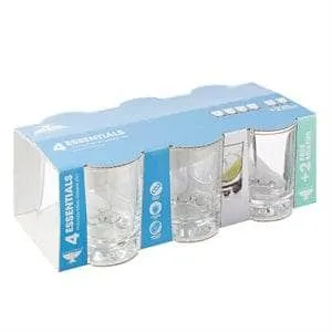 Essent Hobnobs 6 Mixer Glasses - 250ml
