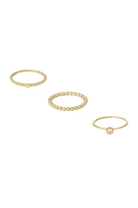 Ettika Understated Stacking Ring Set of 3