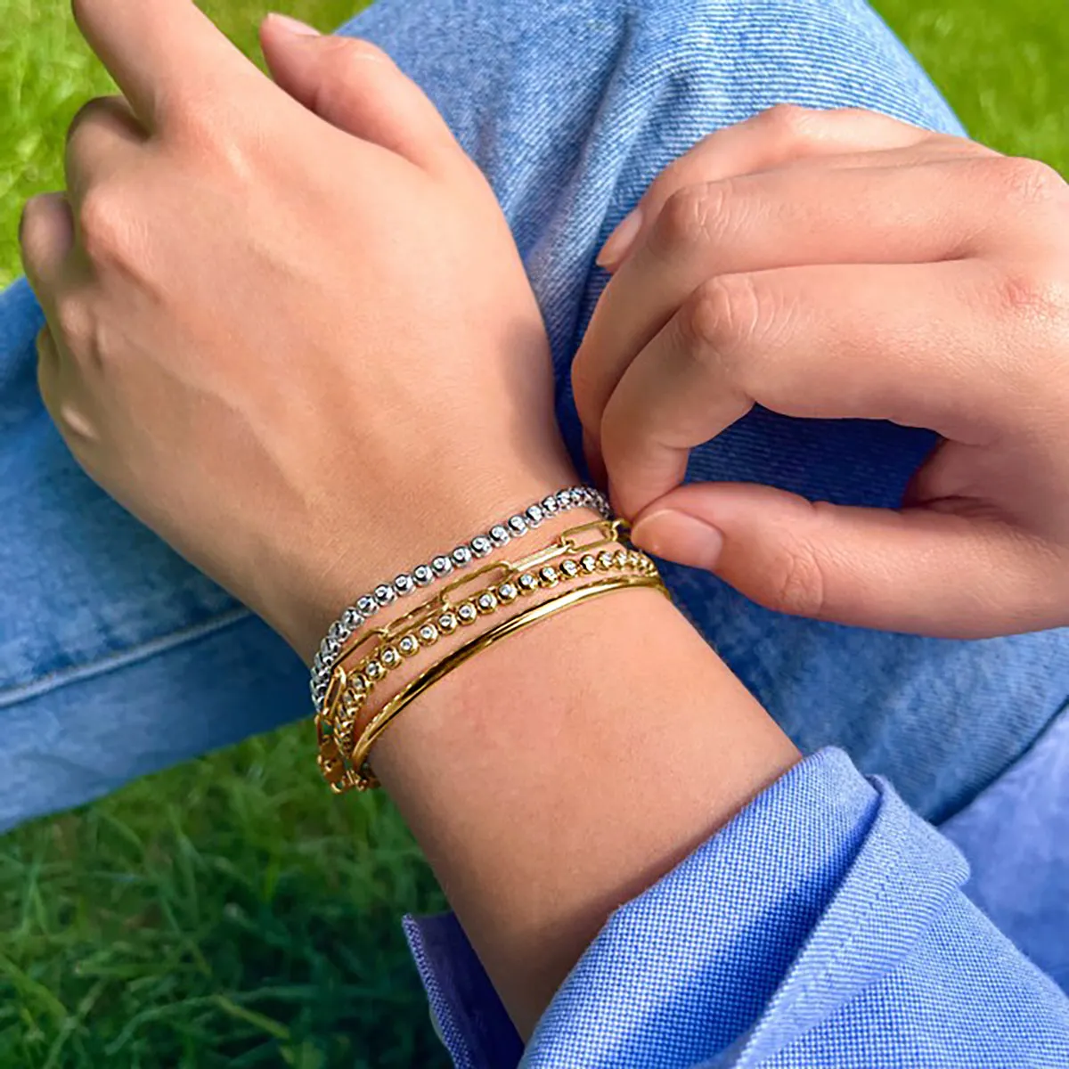Everyday Diamonds Collection 1.00ct Diamond Rubover Tennis Bracelet | 9K White Gold