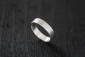Flat Wedding Band