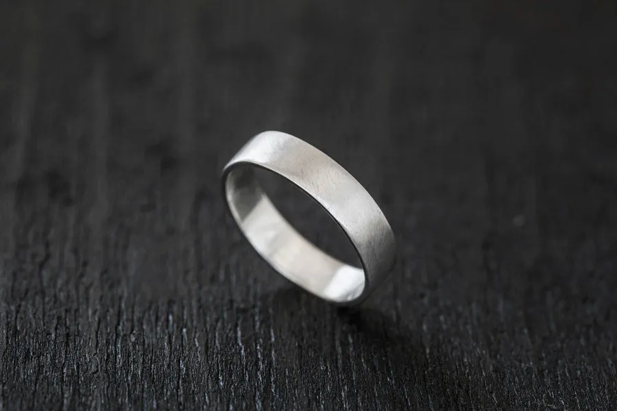Flat Wedding Band