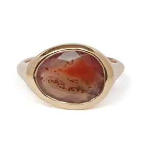 Freeform Carnelian Ring