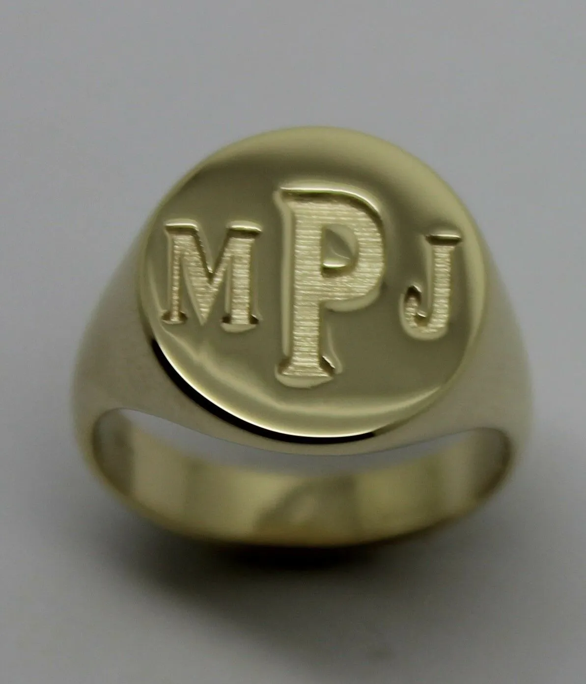 Full Solid Heavy New 14ct Yellow, Rose or White Gold Oval Signet Ring Size K   Engraving