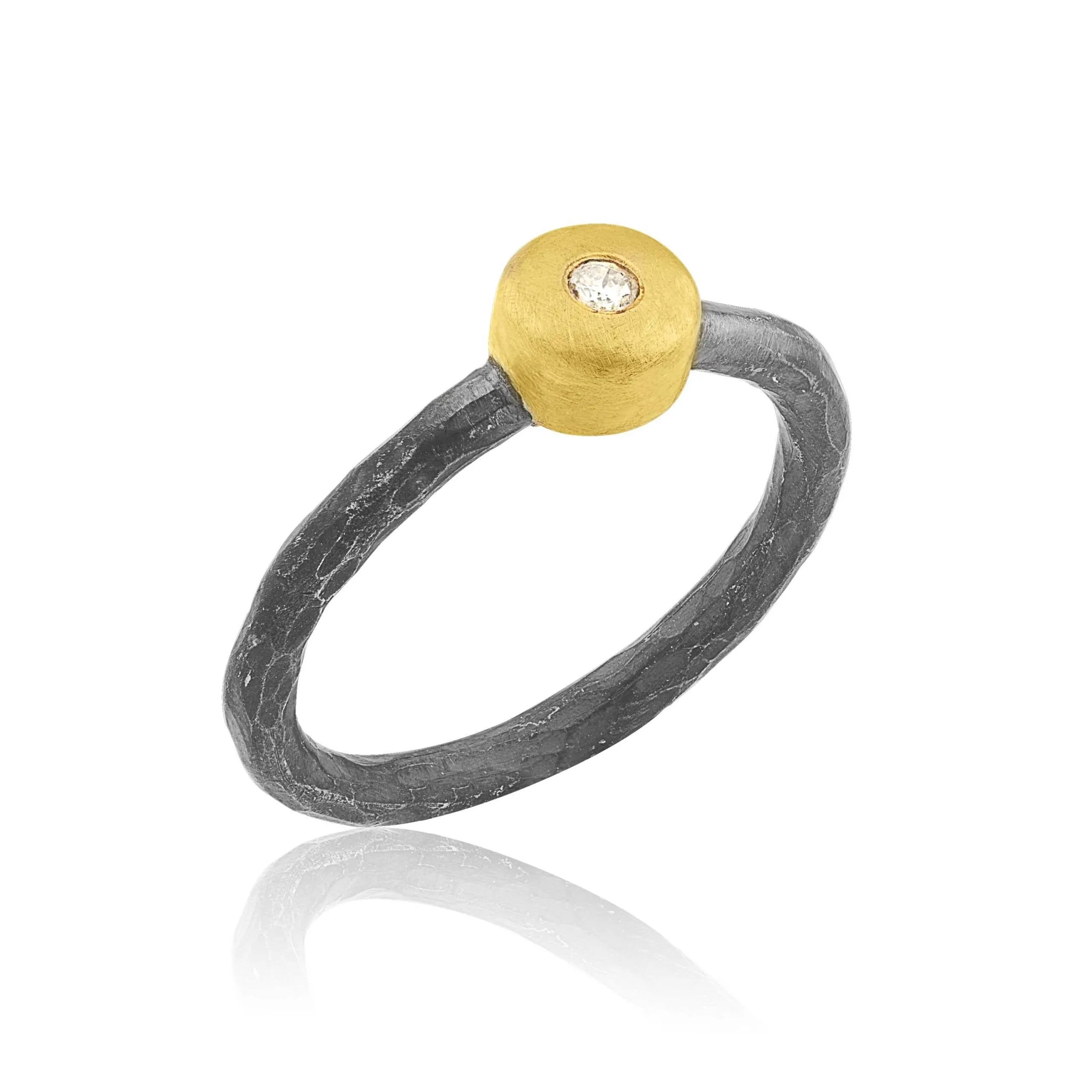 Geometry Round Diamond Ring