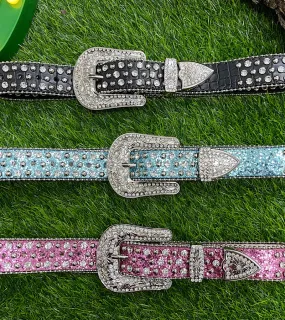 GIRL'S RHINESTONE & GLITTERY BELT