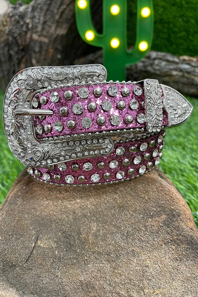 GIRL'S RHINESTONE & GLITTERY BELT
