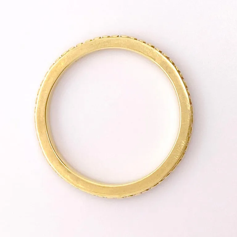 Gold Band, Yellow Gold Wedding Ring, Stackable Band