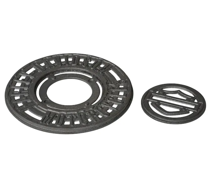 H-D®Cast Iron Trivet Coaster Set