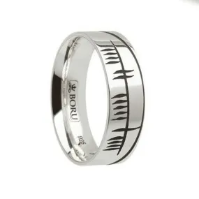 Happiness Ogham Etched Band