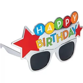 Happy Birthday Star Plastic Glasses