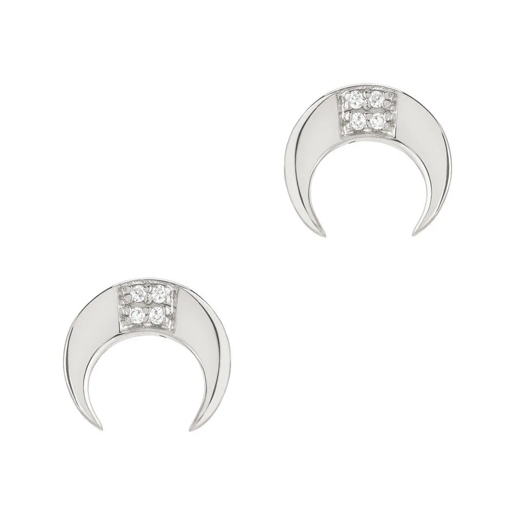 Horn Post Earrings