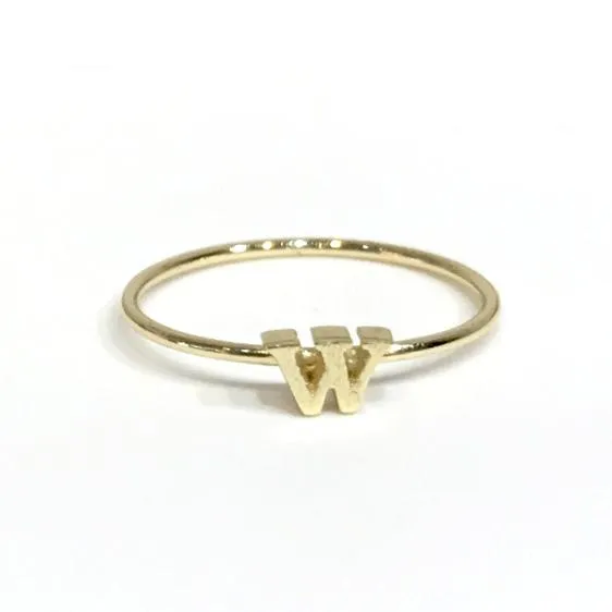 Initial Typeface Ring