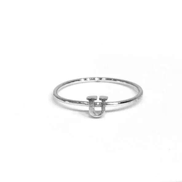 Initial Typeface Ring