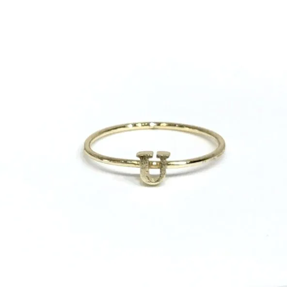 Initial Typeface Ring
