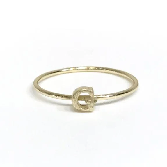 Initial Typeface Ring