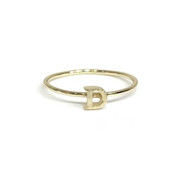 Initial Typeface Ring