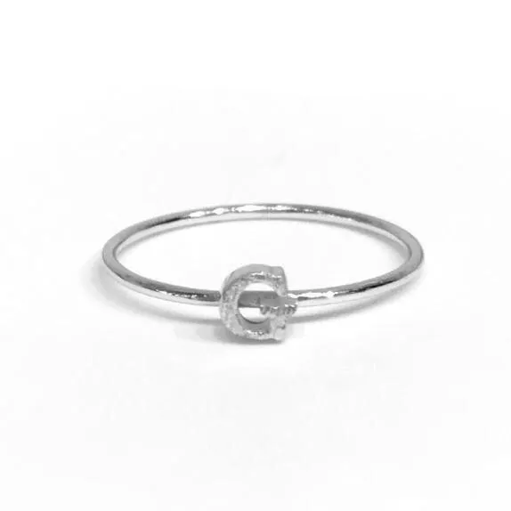 Initial Typeface Ring
