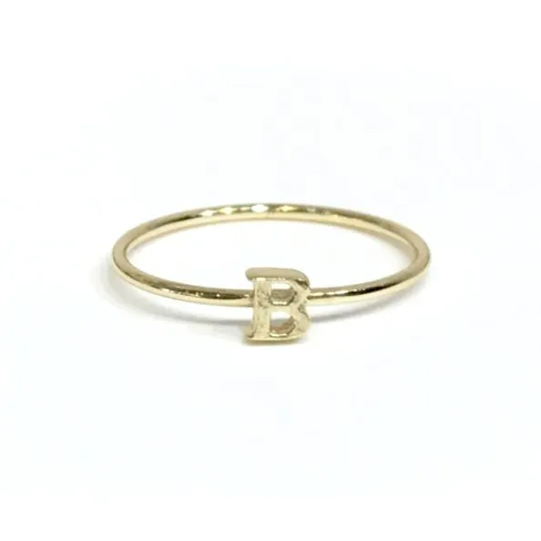 Initial Typeface Ring