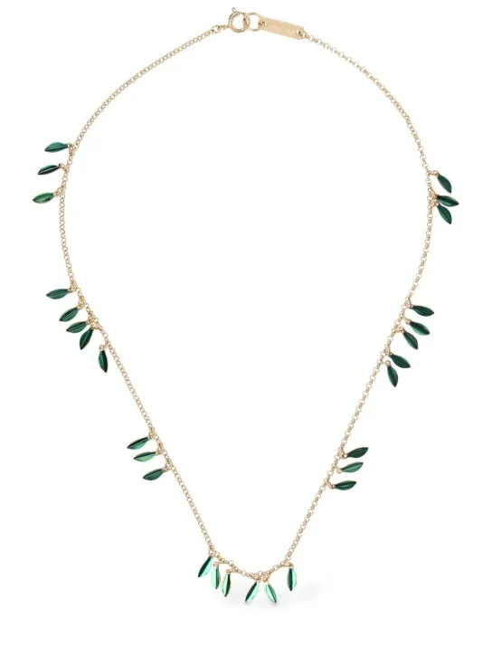 Isabel Marant   Lea colored shiny collar necklace 