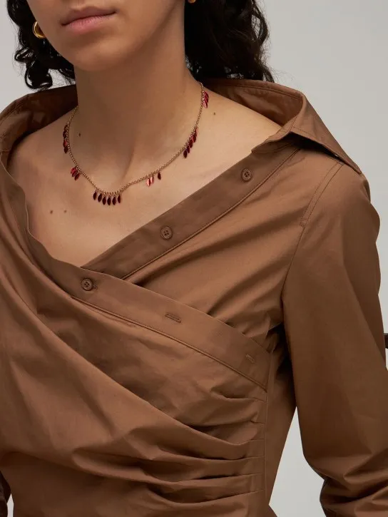Isabel Marant   Lea colored shiny collar necklace 