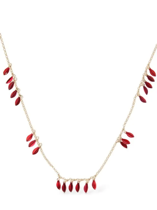 Isabel Marant   Lea colored shiny collar necklace 