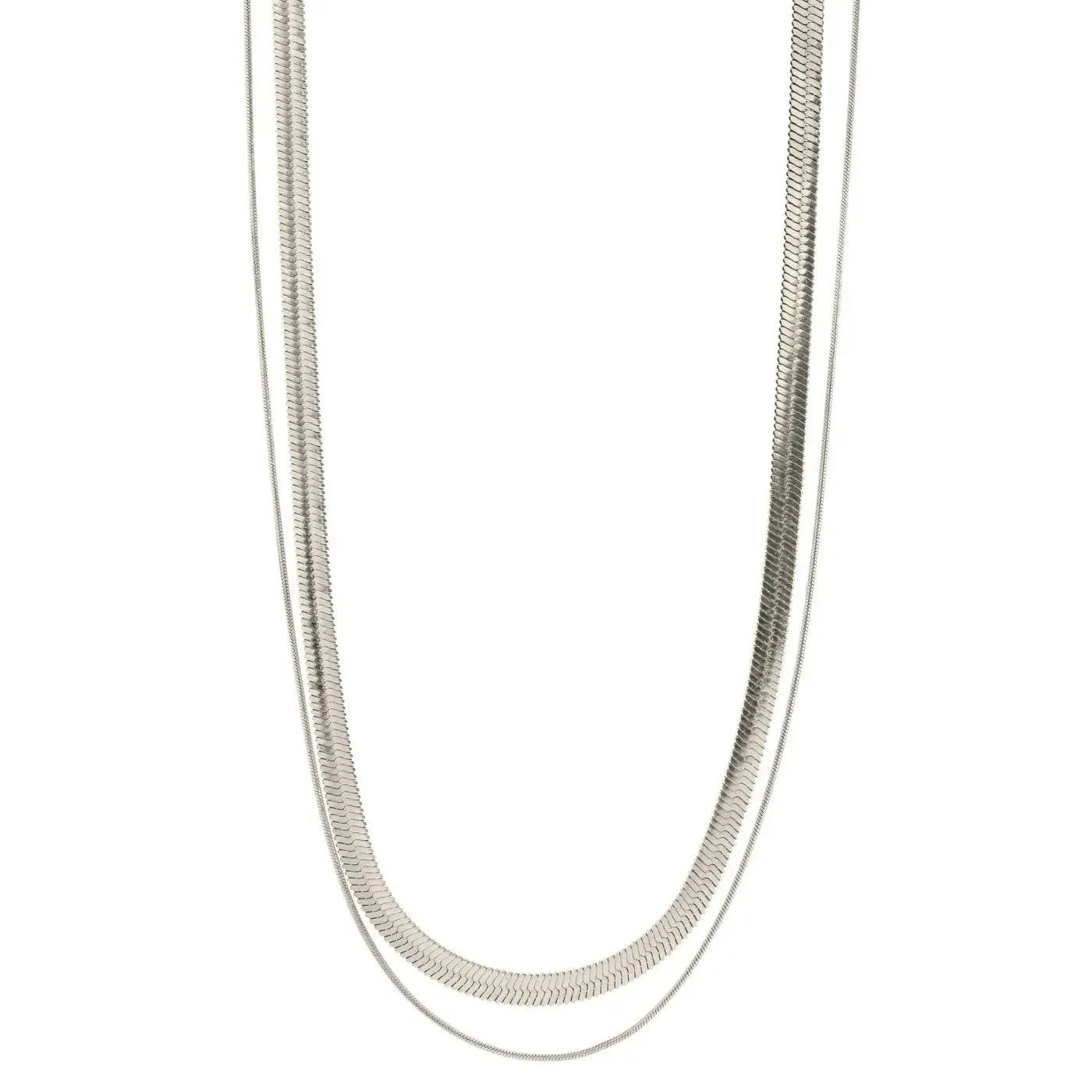 Ivy - Double Snake Chain Necklace Stainless Steel