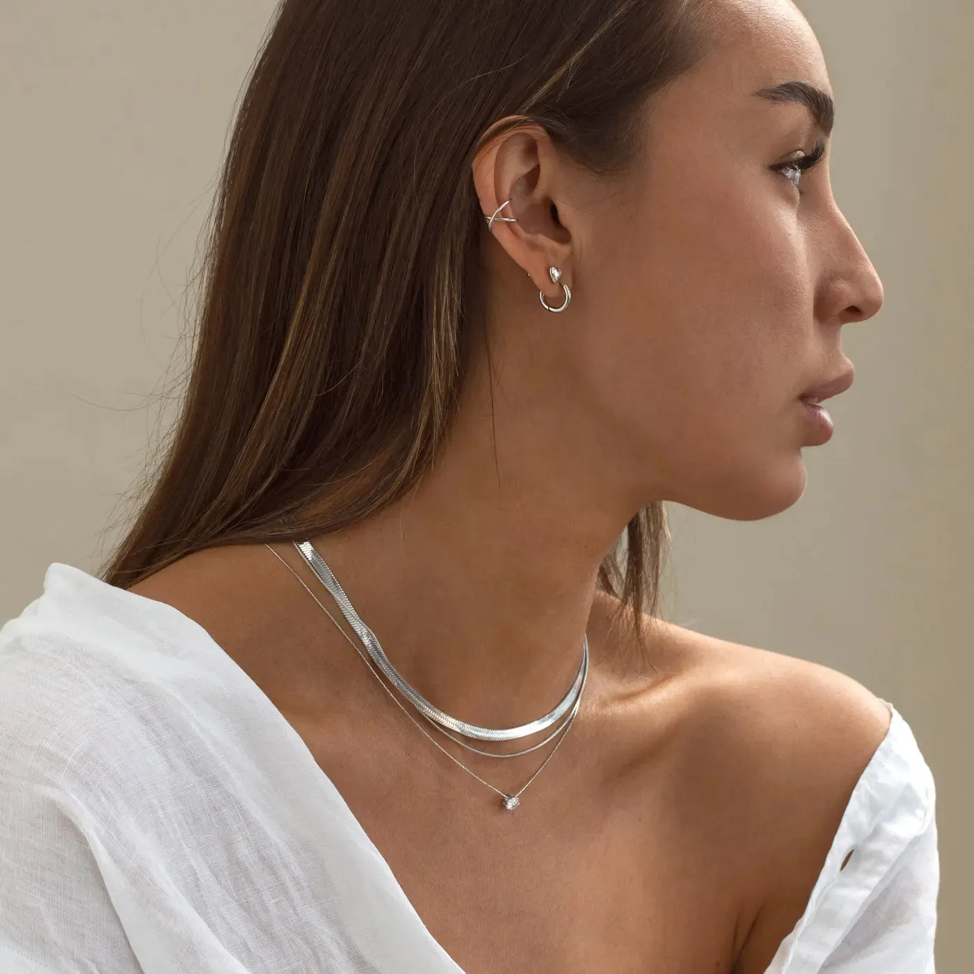 Ivy - Double Snake Chain Necklace Stainless Steel