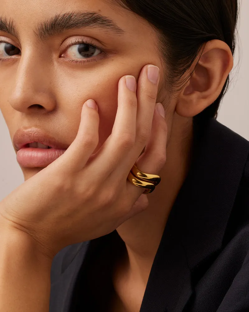 Jenny Bird Ola Ring Set in Gold - Size 7