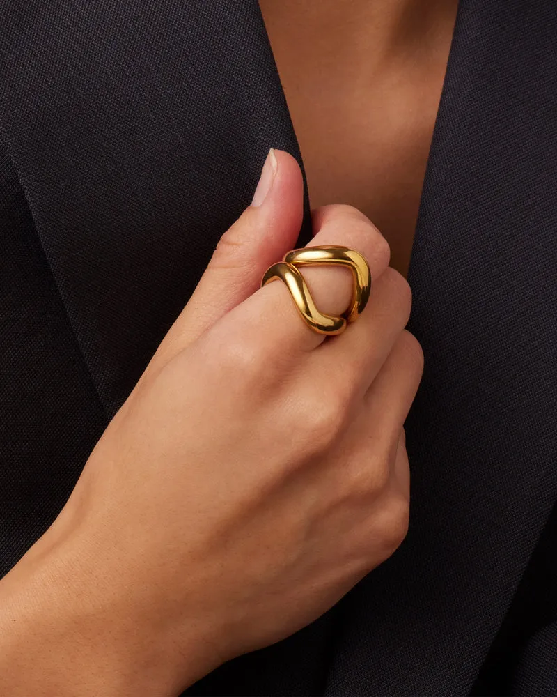 Jenny Bird Ola Ring Set in Gold - Size 7