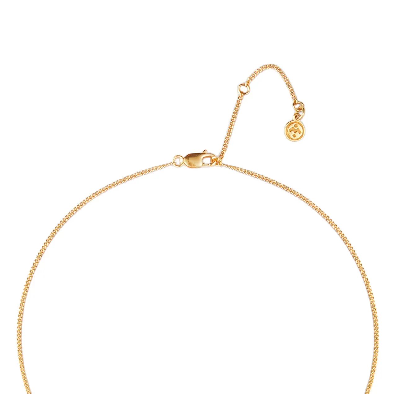 June Birthstone Necklace - 18 karat gold vermeil on sterling silver, moonstone