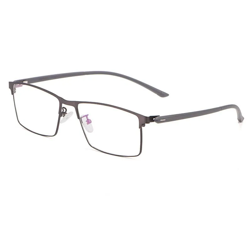 KatKani Men's Full Rim Titanium Alloy Anti-Blue Light Reading Glasses Hyperopic P8837