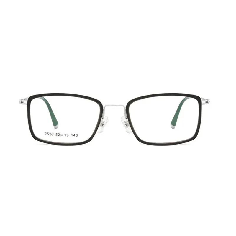 Kocolior Unisex Full Rim Acetate Alloy Square Hyperopic Reading Glasses 2526